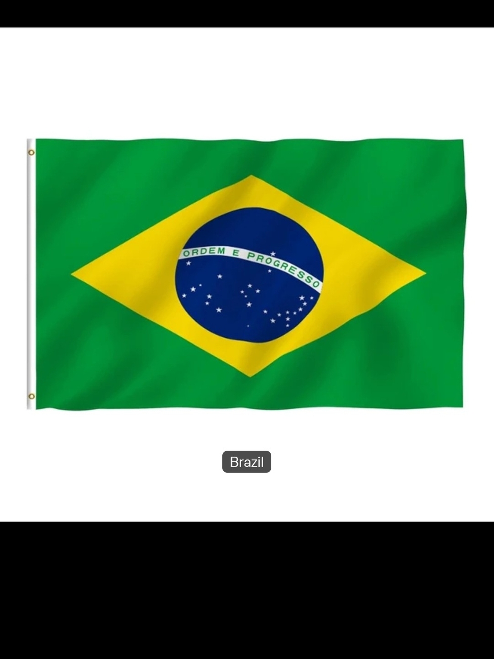 3x5 Ft  BRAZILIAN FLAG  POLYESTER  BRASIL  WORLD CUP FAN.